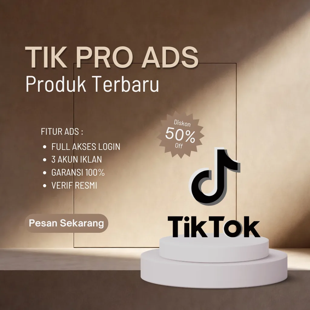 Akun Tiktok Ads BM3 Verified (3 akun iklan)