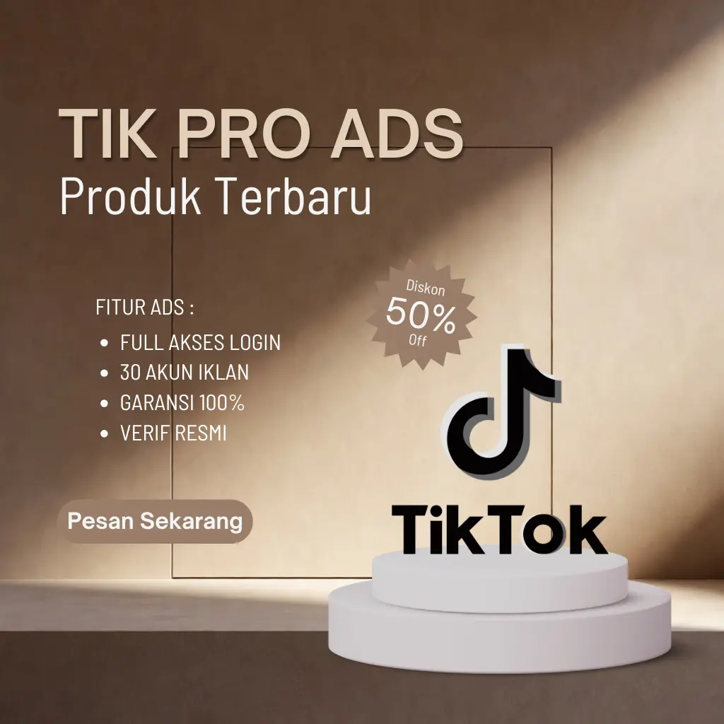Akun Tiktok Ads BM30 Verified USA (30 akun iklan)
