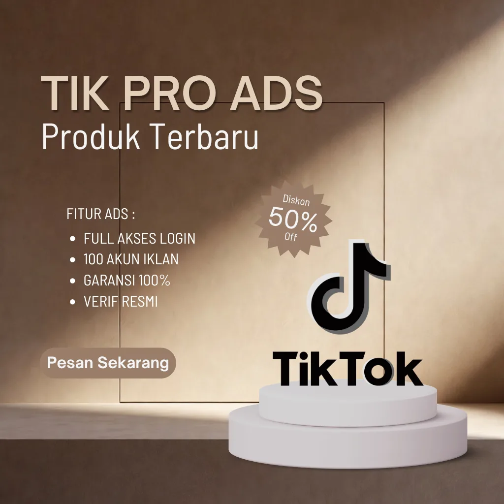 Akun Tiktok Ads BM100 Verified INDO (100 akun iklan)